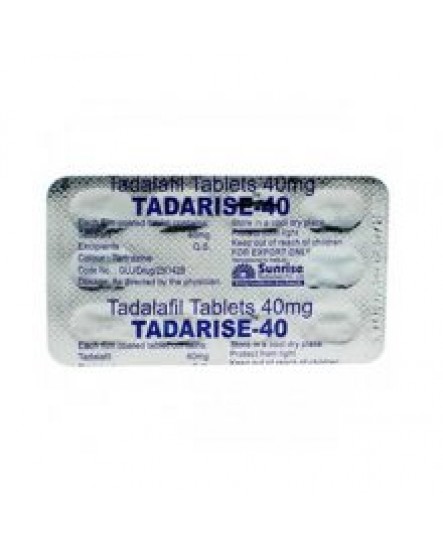 Comprare Cialis Generico in Italia: Tadarise 40 mg con 1 striscia x 10 pillole di Tadalafil